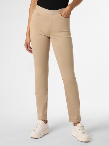 Marc Cain Slimfit Hose 'Siena' in Beige: predná strana