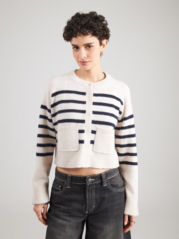 JDY Knit cardigan 'JDYMARGO' in Grey: front