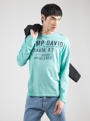 CAMP DAVID Shirt in Green: front