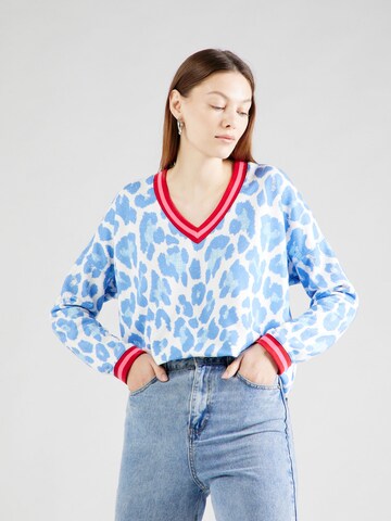 Grace Sweatshirt in Blauw: voorkant