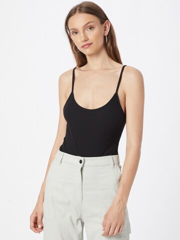 NEW LOOK Shirt bodysuit in Black: front