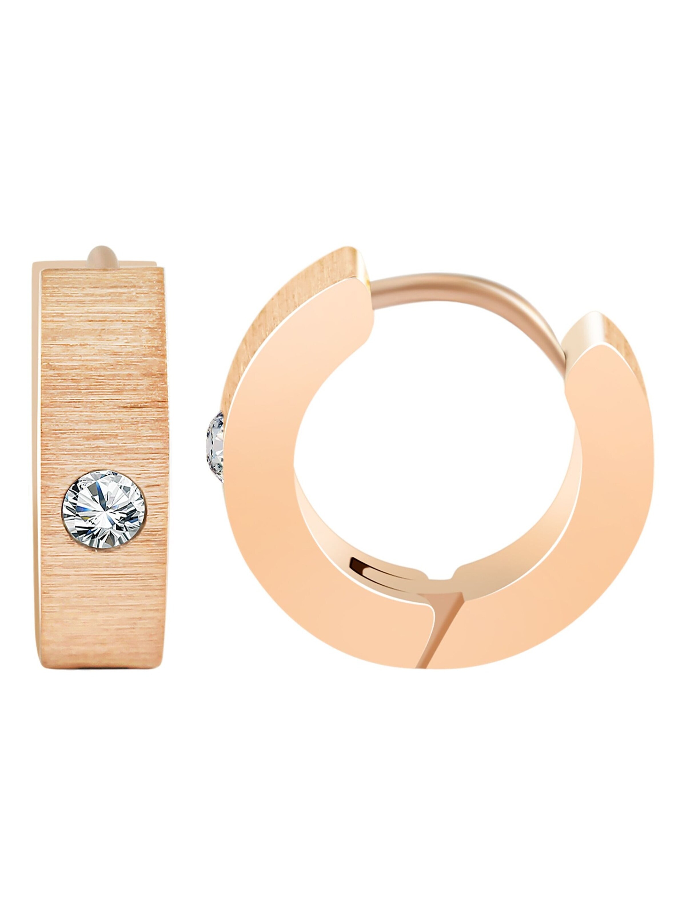 Akzent Ohrringe 'Dalma, langlebig'‌‌‌‌‌‌ in Gold: Vorderseite