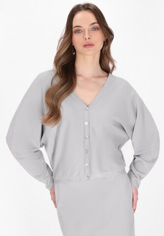 Cardigan DreiMaster Klassik en gris : devant