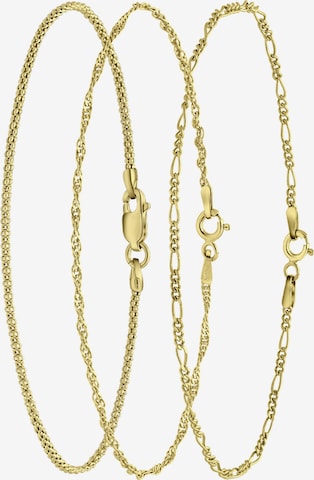 Parure de bijoux 'Basic' Lucardi en or : devant