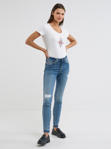 BIG STAR Skinny Jeans 'Adela' in Blau