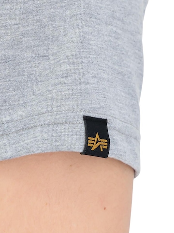ALPHA INDUSTRIES Shirt 'Basic Rubber' in Grey