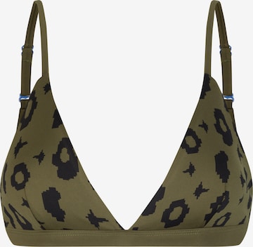 Boochen Triangle Bikini Top 'Amami' in Green: front