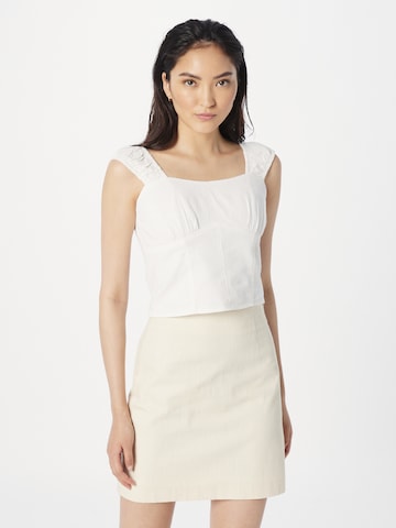 Abercrombie & Fitch Blouse in White: front