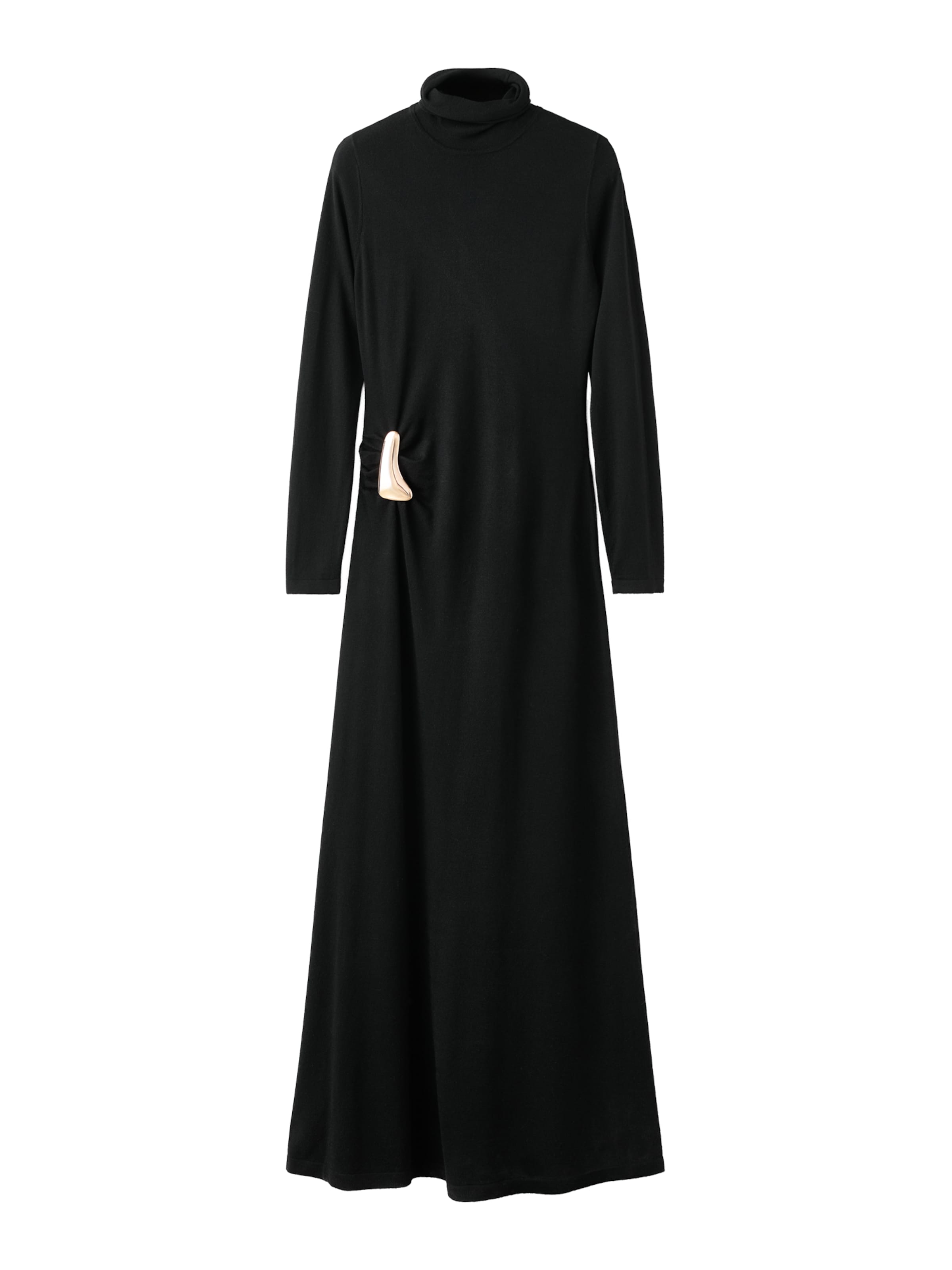 MANGOPletena haljina &#x27;Ana&#x27; - crna boja: prednji dio