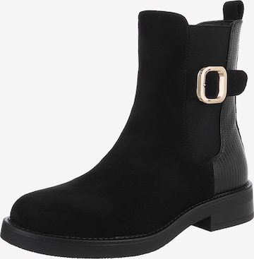 Ital-Design Stiefelette in Schwarz: Vorderseite