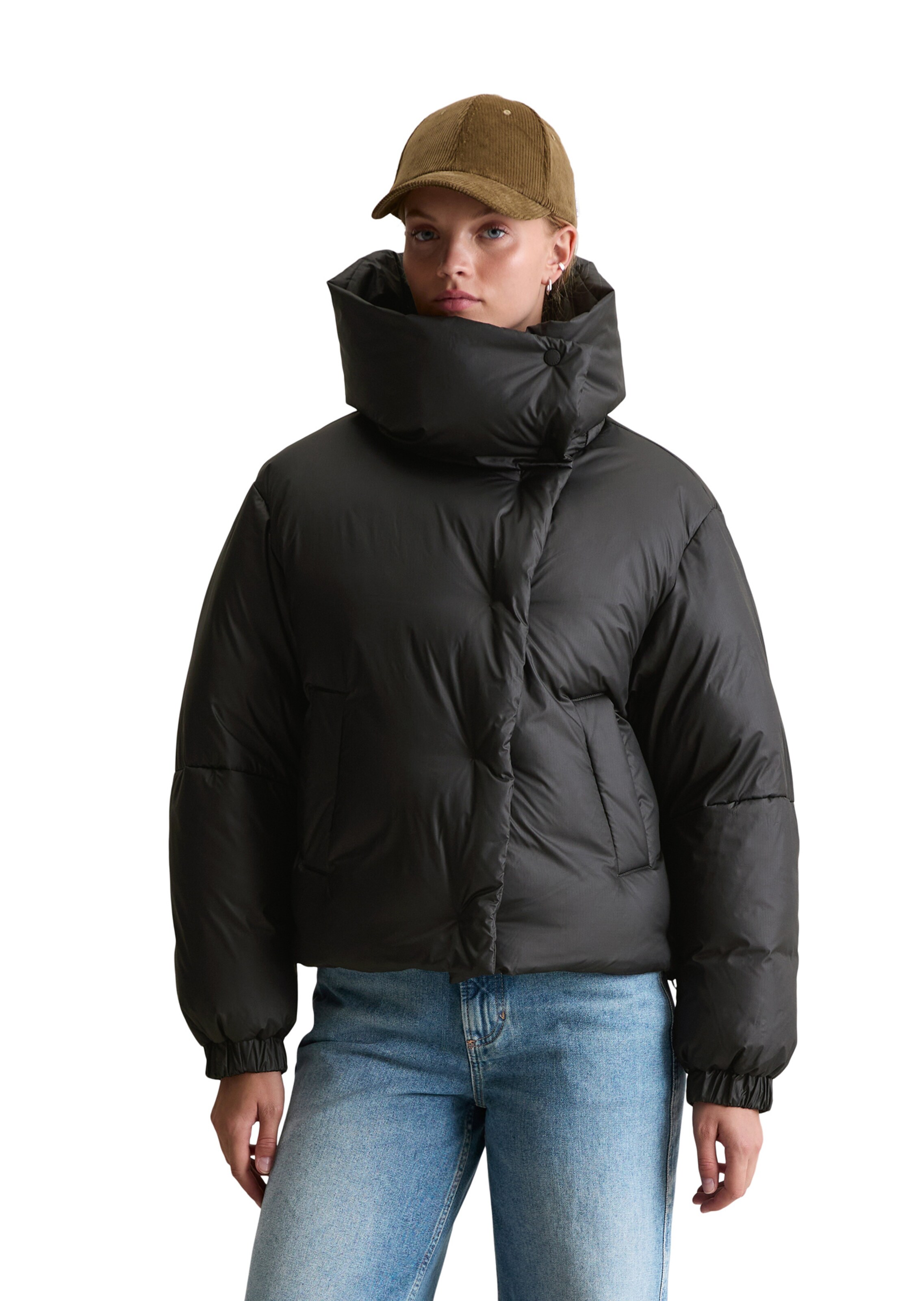 Marc O'Polo DENIM Weatherproof jacket in Black: front
