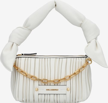 Borsa a mano di Karl Lagerfeld in bianco: frontale