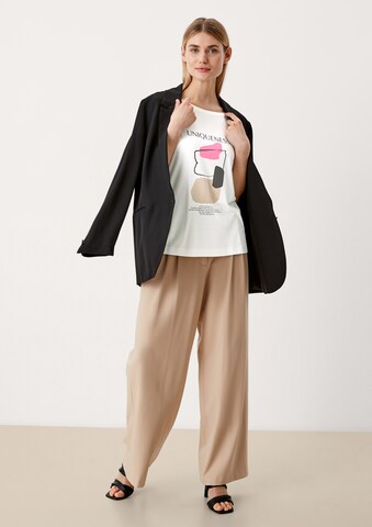 s.Oliver BLACK LABEL T-Shirt in Beige