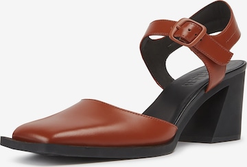 CAMPER Strap Sandals in Brown: front
