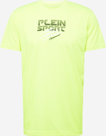 T-Shirt Plein Sport en jaune : devant