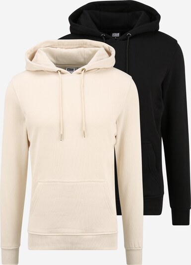 Urban Classics Sweat-shirt en mastic / noir, Vue avec produit