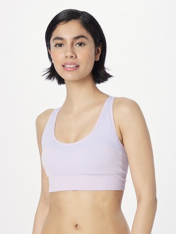 Reebok Bustier Sports-BH i lilla: forside