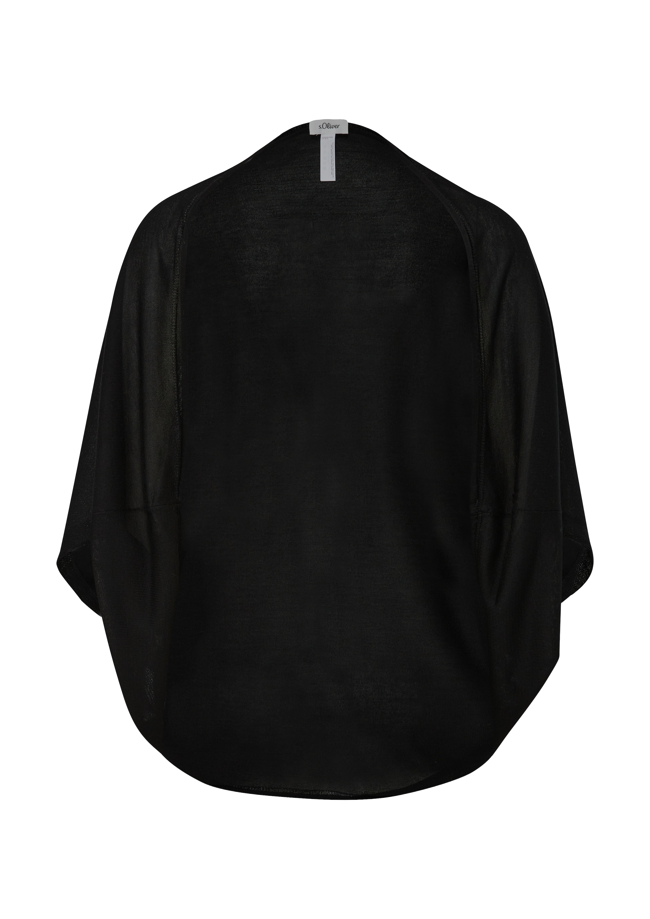 s.Oliver BLACK LABEL Bolero in Schwarz: Vorderseite