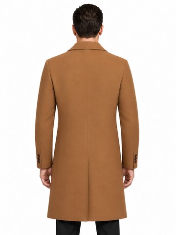 Manteau d’hiver 'Gewebe' ALLTHEMEN en marron