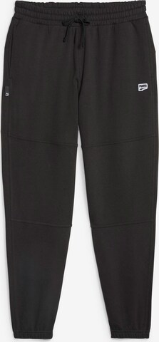 Loosefit Pantalon de sport 'Downtown' PUMA en noir : devant