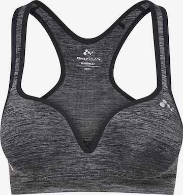 Bustier Soutien-gorge de sport 'Martine' ONLY PLAY en gris : devant