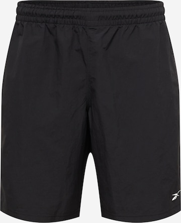 Reebok Sport Παντελόνι φόρμας σε μαύρο: μπροστά