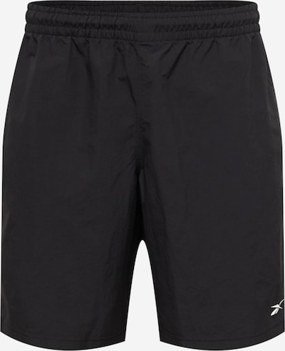 Reebok Sporta bikses, krāsa - melns / balts, Preces skats