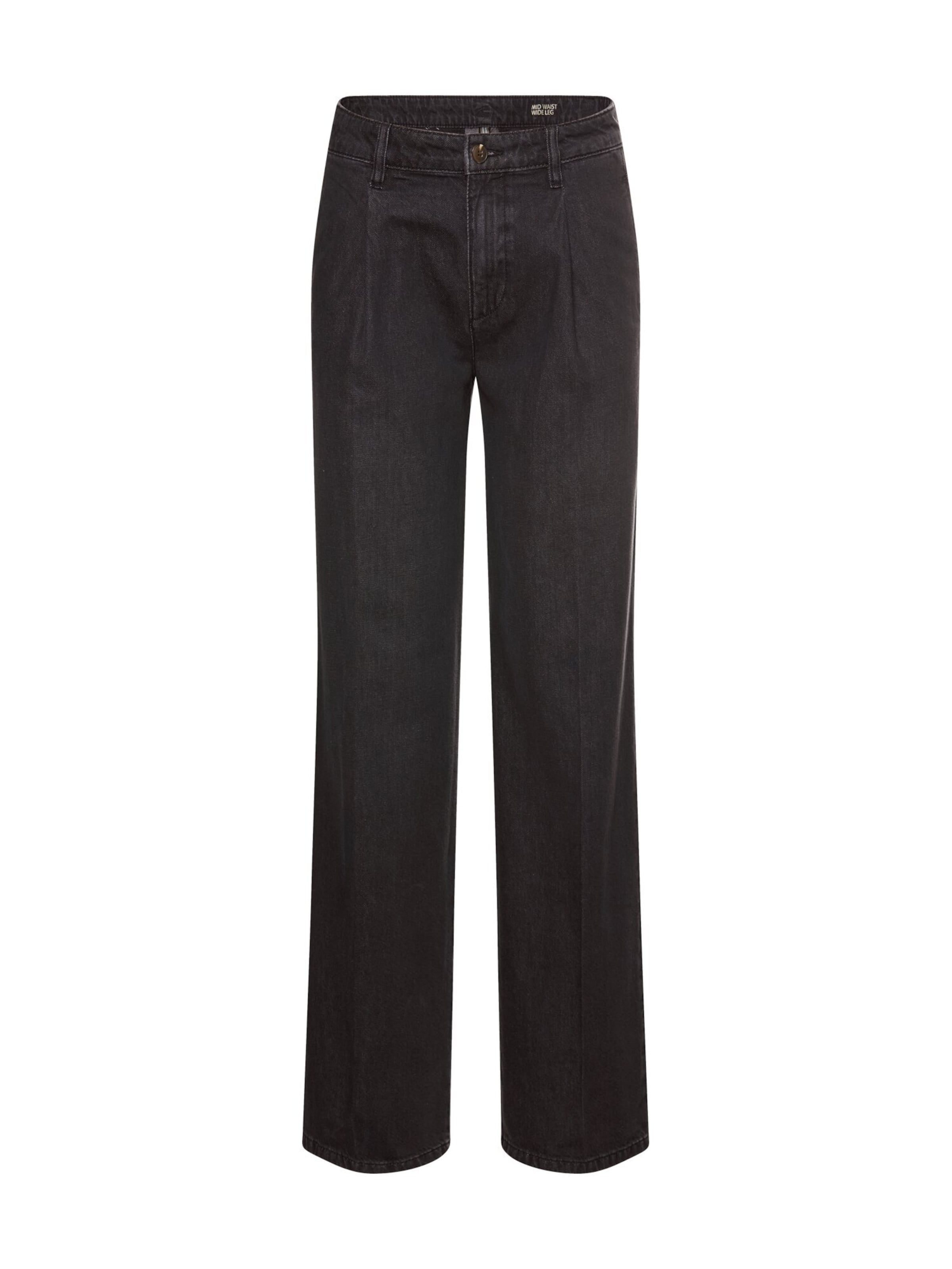 CAMEL ACTIVE Regular Denim Chino mit Five-Pocket-Design in Schwarz: Vorderseite