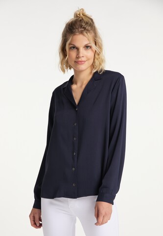 usha BLUE LABEL Bluse in Blau: predná strana