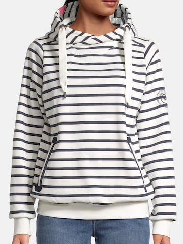 Sweat-shirt 'Sünn' salzhaut en blanc