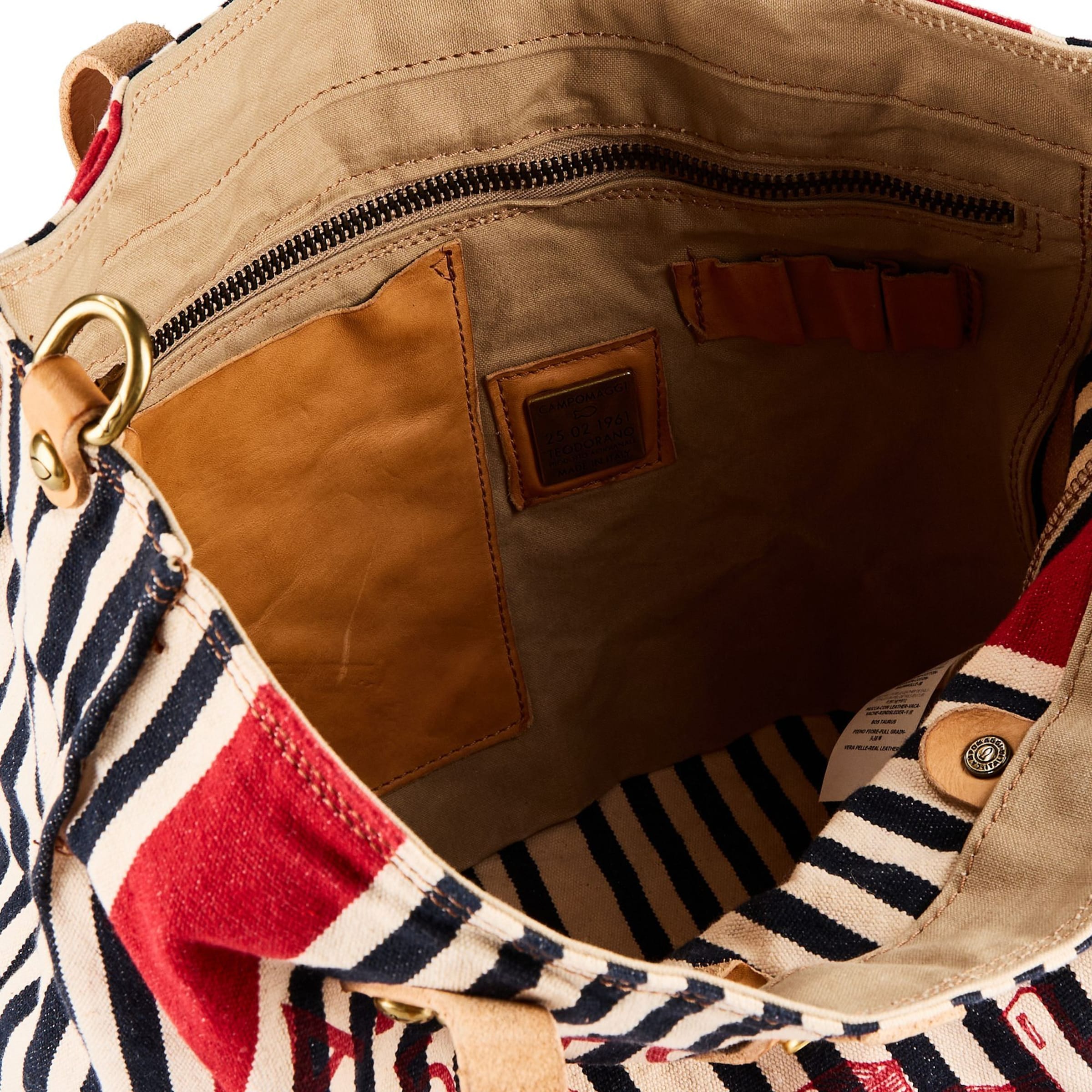 Cabas 'Manici' Campomaggi en mélange de couleurs