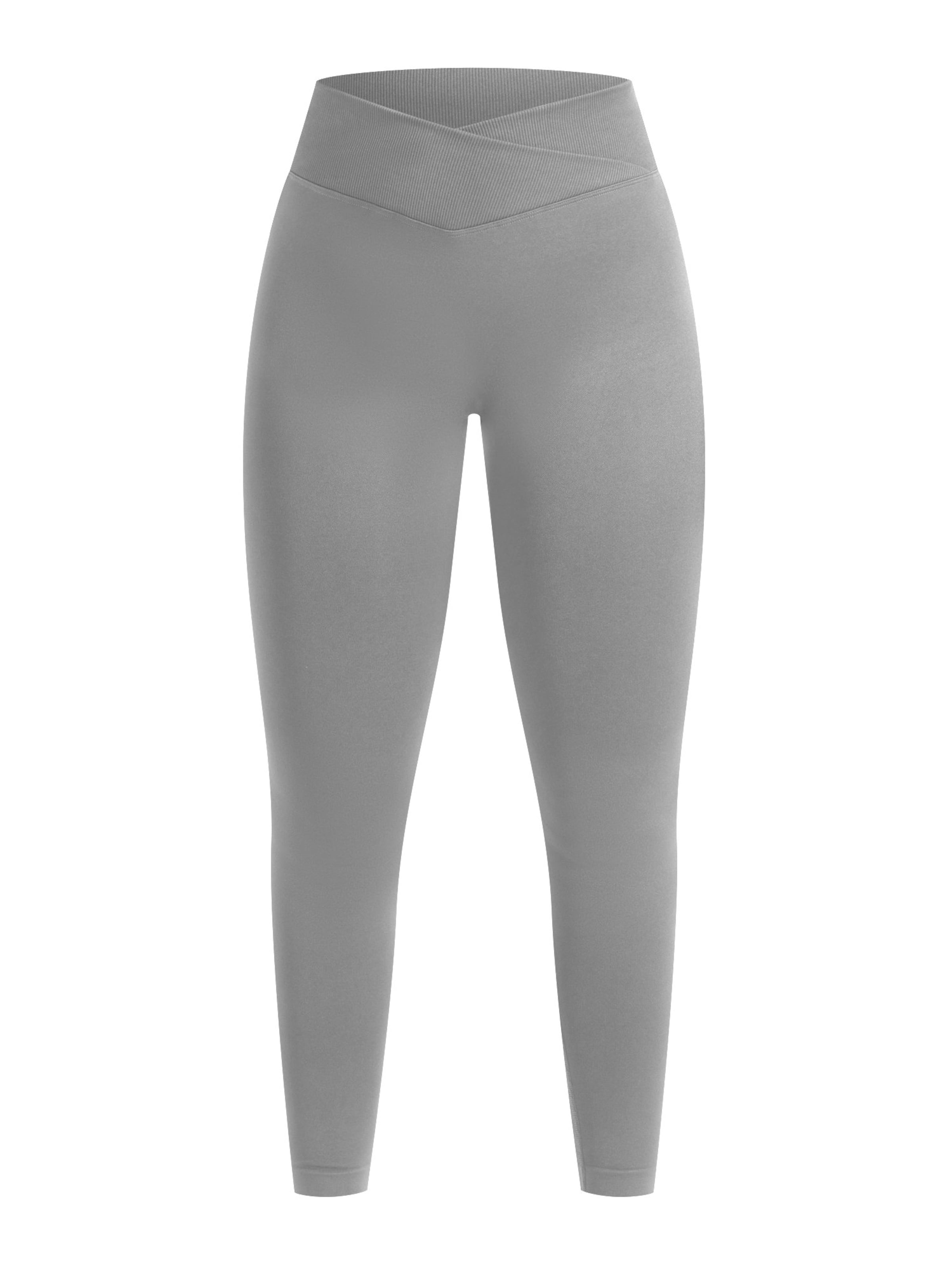 Coupe slim Leggings Smilodox en gris : devant