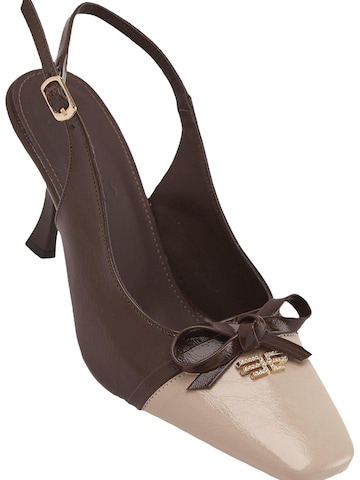 Limoya Slingback Pumps 'Damen-Absätze' in Brown: front