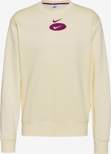 NIKE Athletic Sweatshirt in Cream / Berry, Item view
