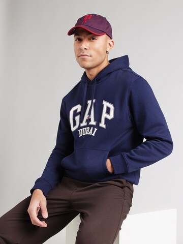 GAP Sweatshirt 'NEW DUBAI' in Blue: front