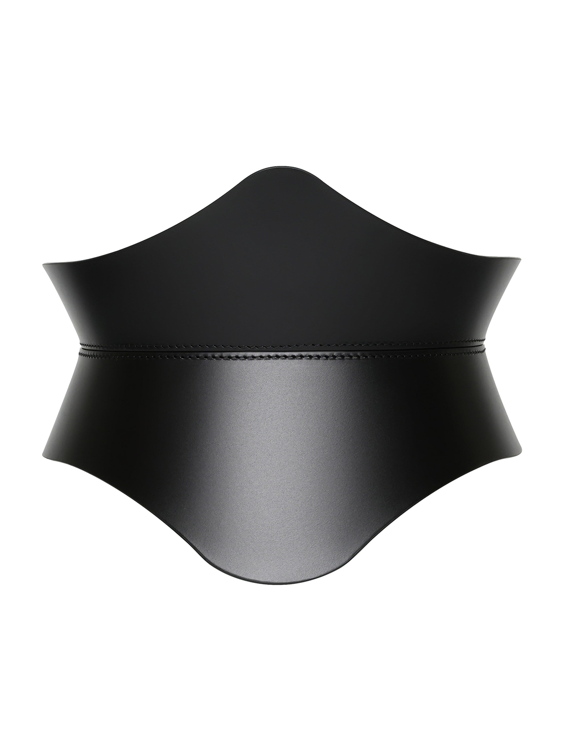 Ceinture 'Kairo Corset Belt' Haute Cuir en noir : devant