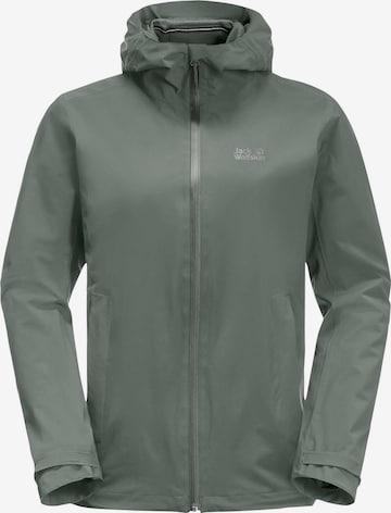 JACK WOLFSKIN Functionele jas in Groen: voorkant