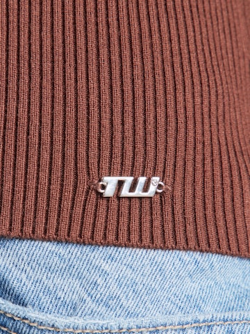 Tally Weijl Pletena jopa | rjava barva