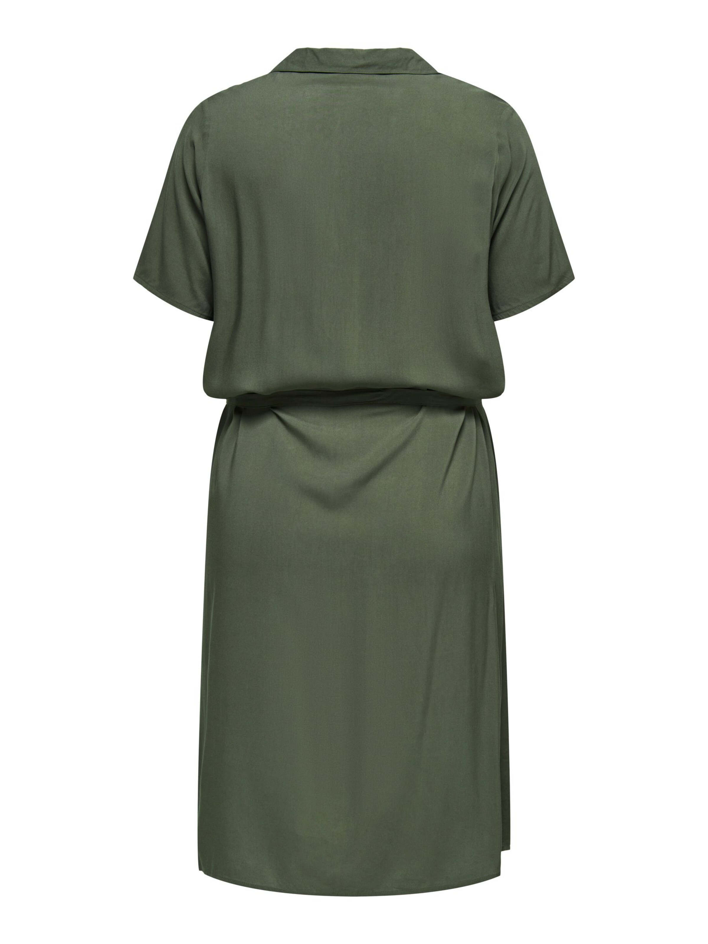 ONLY Carmakoma Shirt dress 'CARYasmin' in Green