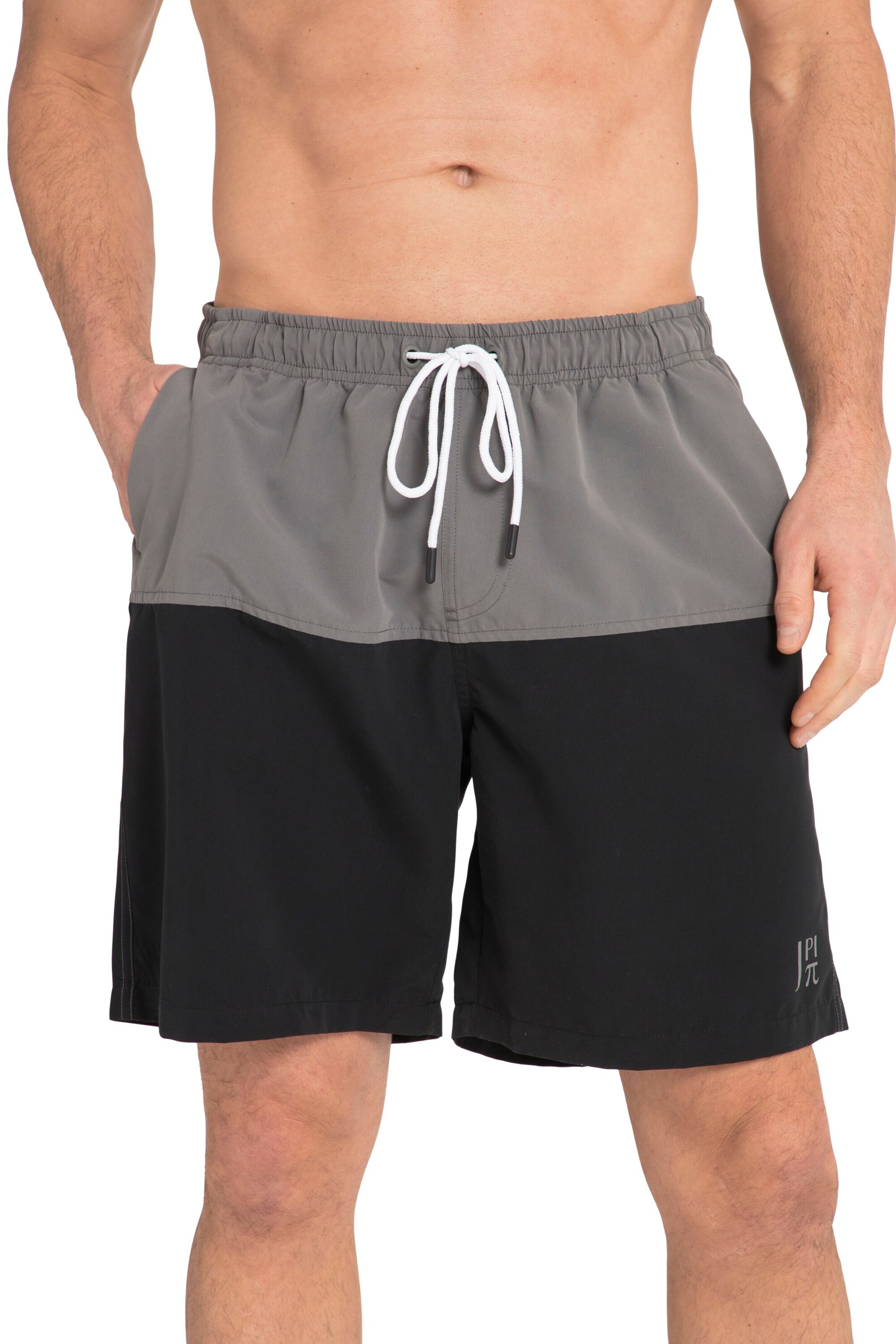 JAY-PI Board Shorts in Black: front