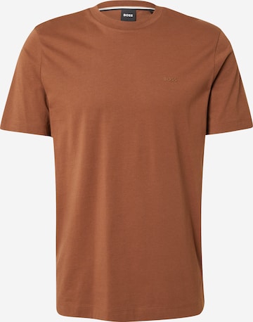 T-Shirt 'Thompson 01' BOSS en marron : devant
