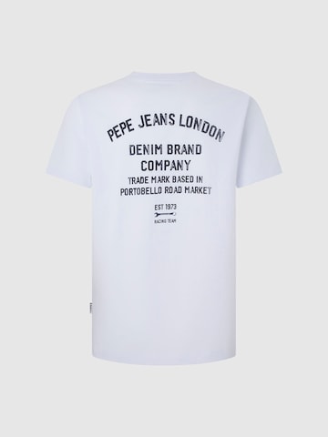 Pepe Jeans قميص 'CAVE' بلون أبيض