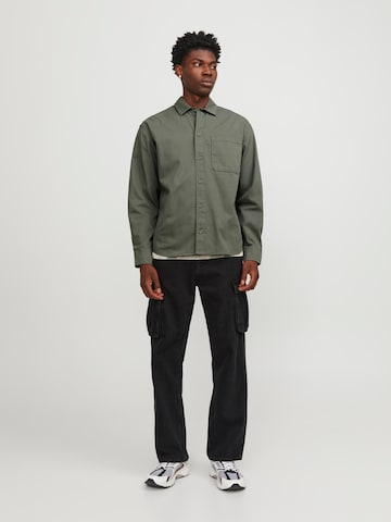 JACK & JONES Regular fit Button Up Shirt 'Zac' in Green