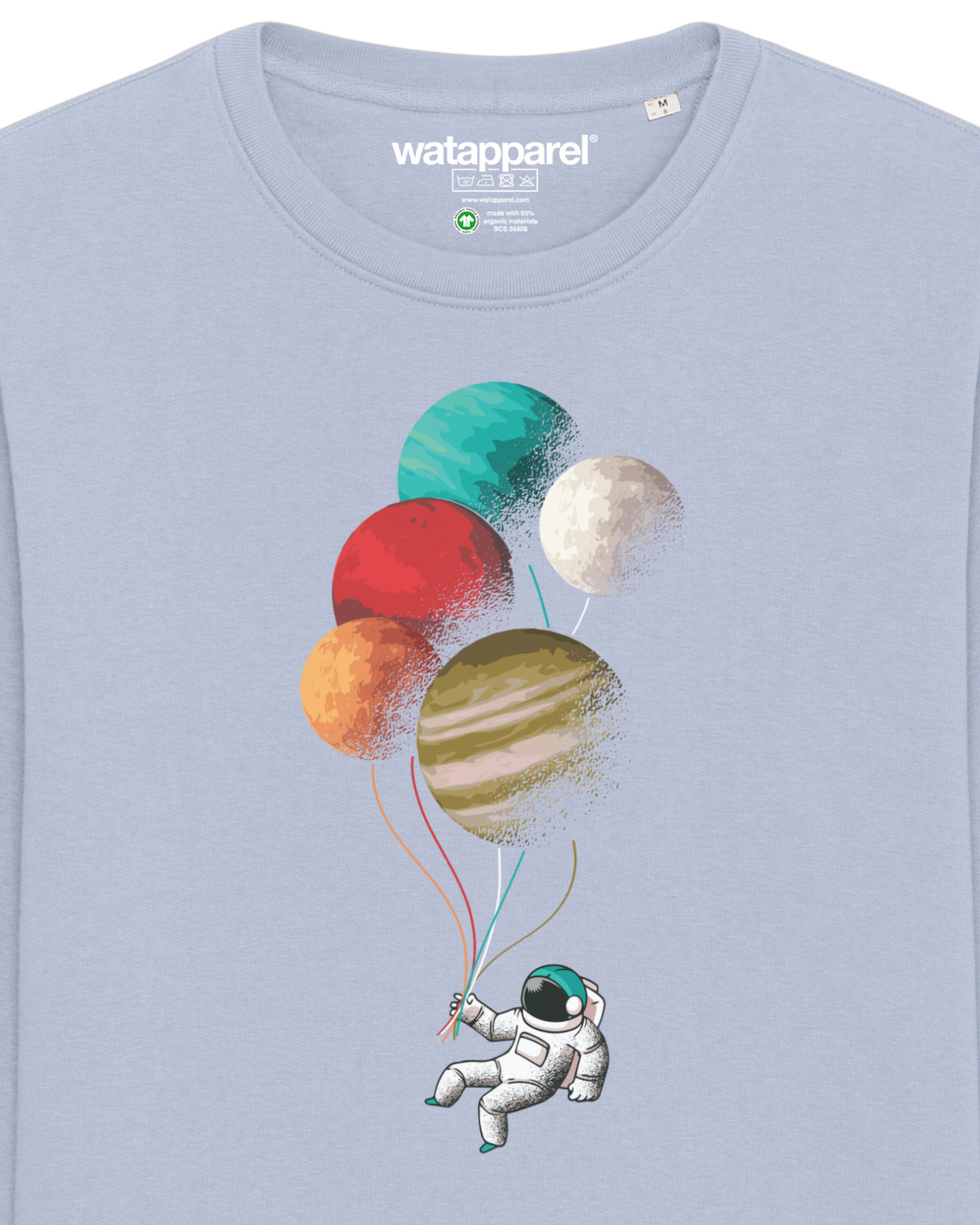 Sweat-shirt ' Balloon Spaceman ' Watapparel en bleu