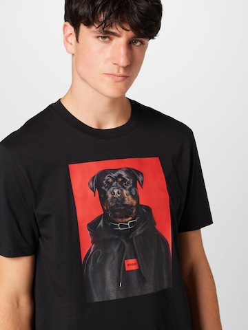 HUGO - Camiseta 'Dound' en negro