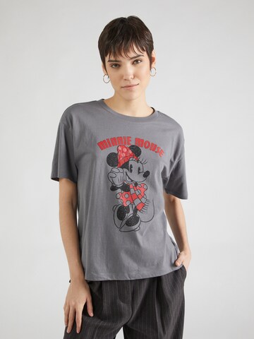 GAP T-shirt 'DISNEY  MICKEY  AND MINNIE' i grå: framsida