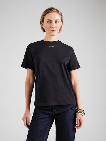 Calvin Klein Jeans Shirt '20s CLASSIC' in Zwart: voorkant