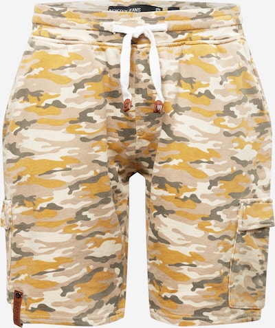 INDICODE JEANS Cargo trousers 'White Rock' in Sand / Mustard / Khaki / White, Item view