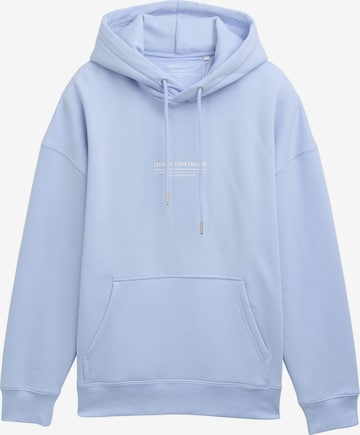 Sweat-shirt TOM TAILOR DENIM en bleu : devant