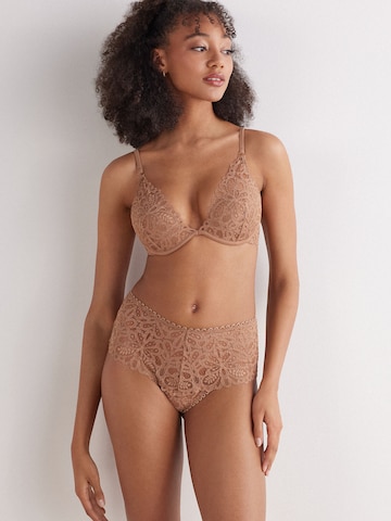 INTIMISSIMI Bralette Bra 'ELENA ITALIAN RIVIERA' in Brown